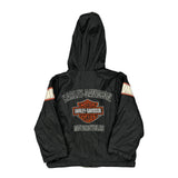 Age 6 Harley Davidson Windbreaker - Small Black Nylon