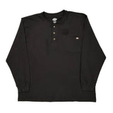 Dickies Long Sleeve T-Shirt - 2XL Black Cotton