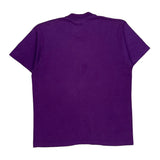 Single Stitch 90S Blank Unbranded T-Shirt - XL Purple Cotton Blend