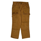 Dickies Double Knee Carpenter Trousers - 34W 30L Brown Cotton