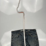 Bke Wide Leg Jeans - 36W 31L Dark Wash Cotton
