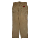 Dickies Double Knee Carpenter Pants - 32W 30L Beige Cotton