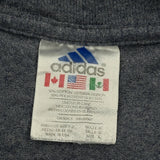 Adidas Single Stitch T-Shirt - Large Blue Cotton