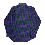 Regent Polo By Ralph Lauren Checked Flannel Shirt - Large Green Cotton