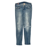 True Religion Skinny Jeans - 28W UK 6 Light Wash Cotton Blend