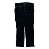Ralph Lauren Cord Trousers - 31″ Waist Black Corduroy
