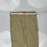Dickies Cargo Carpenter Trousers - 34W 32L Khaki Cotton