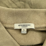 Burberry London Polo Shirt - Large Khaki Cotton