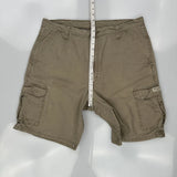 Wrangler Cargo Shorts - 36W 10L Khaki Cotton