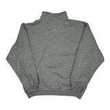 Vintage Spellout Tommy Hilfiger 1/4 Zip - XL Grey Cotton Blend