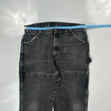 Dickies Double Knee Carpenter Pants - 30W 32L Gray Cotton