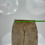 Carhartt Double Knee Carpenter Pants - 32W 31L Beige Cotton