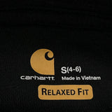 Carhartt Spellout Hoodie - Small Black Cotton
