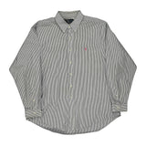 Ralph Lauren Striped Shirt - 2XL Blue Cotton