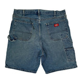 Dickies Denim Shorts - 36W 8L Blue Cotton