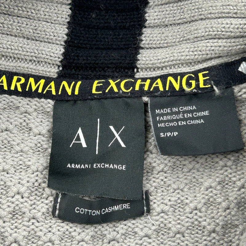 Armani Exchange Jumper - Small Grey Cashmere Blend