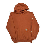 Carhartt Hoodie - Medium Orange Cotton Blend