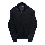 Polo By Ralph Lauren 1/4 Zip - Large Gray Cotton