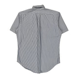 Ralph Lauren Striped Short Sleeve Shirt - Medium Blue Cotton