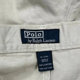 Polo By Ralph Lauren Trousers - 36W 30L Beige Cotton