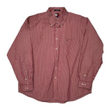 Tommy Hilfiger Striped Shirt - 2XL Red Cotton