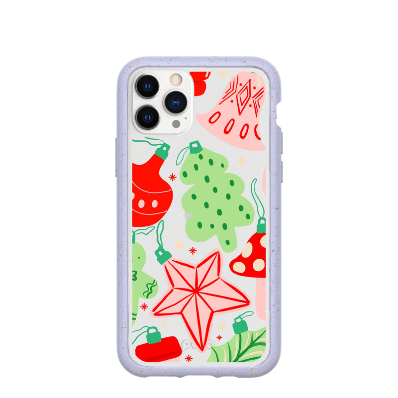 Clear Festive Flair iPhone 11 Pro Case With Lavender Ridge