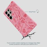 Bubblegum Pink Festive Forest Samsung Galaxy S25 Ultra Case