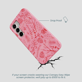 Bubblegum Pink Festive Forest Samsung Galaxy S25 Case