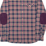 TED BAKER Mens Shirt Purple Plaid Long Sleeve L