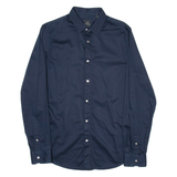 ARMANI EXCHANGE Mens Plain Shirt Blue Long Sleeve M