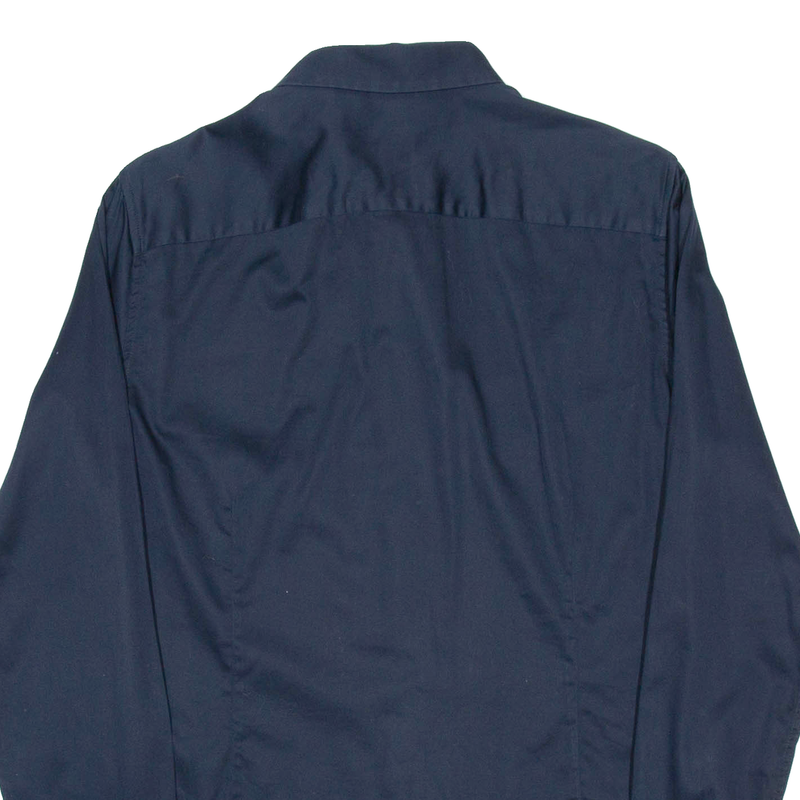 ARMANI EXCHANGE Mens Plain Shirt Blue Long Sleeve M