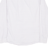 MICHAEL KORS Slim Fit Mens Shirt White Spotted Long Sleeve L