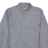 PRETTY GREEN Mens Formal Shirt Grey Long Sleeve M