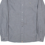 PRETTY GREEN Mens Formal Shirt Grey Long Sleeve M