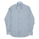 TOMMY HILFIGER Mens Shirt Green Gingham Long Sleeve XL