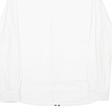 KANGOL Mens Plain Shirt White Long Sleeve M