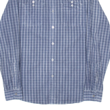 CALVIN KLEIN JEANS Mens Shirt Blue Plaid Long Sleeve L