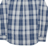 TOMMY HILFIGER Custom Fit Mens Shirt Blue Plaid Long Sleeve L
