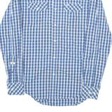TIMBERLAND Mens Shirt Blue Check Long Sleeve S