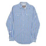 TIMBERLAND Mens Shirt Blue Check Long Sleeve S