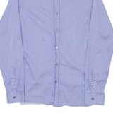 TED BAKER Mens Shirt Blue Striped Long Sleeve M