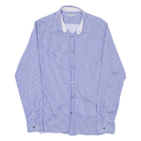 TED BAKER Mens Shirt Blue Striped Long Sleeve M