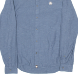 PRETTY GREEN Slim Fit Mens Shirt Blue Long Sleeve M