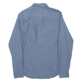 PRETTY GREEN Slim Fit Mens Shirt Blue Long Sleeve M