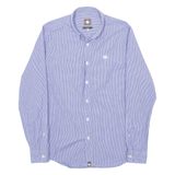 PRETTY GREEN Mens Shirt Blue Gingham Long Sleeve S