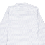 TED BAKER Mens Shirt White Geometric Long Sleeve M