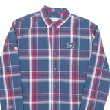 DIESEL Mens Shirt Blue Plaid Long Sleeve S