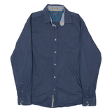 TED BAKER Mens Shirt Blue Striped Long Sleeve S