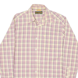 TIMBERLAND Mens Shirt Yellow Plaid Long Sleeve L