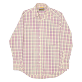 TIMBERLAND Mens Shirt Yellow Plaid Long Sleeve L
